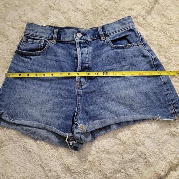 Pacsun High Rise Icon Med Light Wash Short Size 28 - Picture 7 of 9